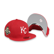 Kansas City Royals 50 Anniversary Red 59FIFTY Mens Fitted Hat