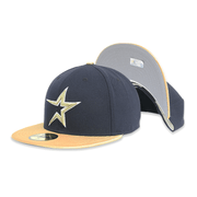 Houston Astros Gold Star 59FIFTY Men's Fitted Hats