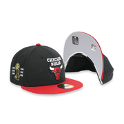 Chicago Bulls "6 X Champs" Black 59FIFTY Men's Fitted Hat