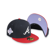 Atlanta Braves 98 World Series "POP SWEAT" Navy 59FIFTY Men's Fitted Hat