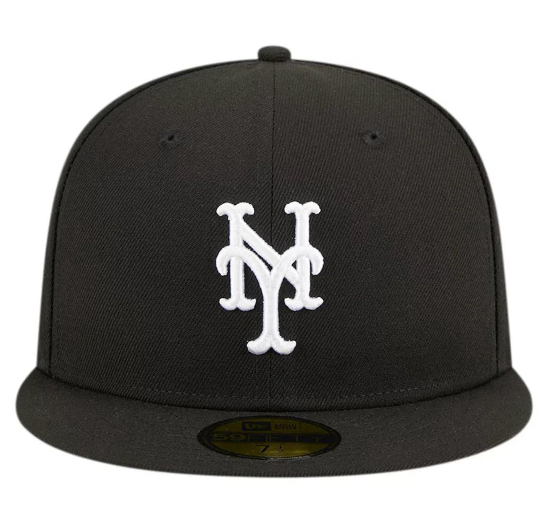 New York Mets 1986 World Series Black New Era 59FIFTY Mens Fitted Hat
