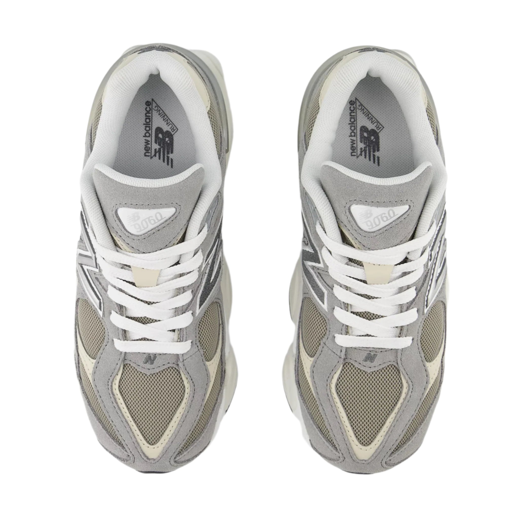 New Balance 9060 Grade School Kids' Sneakers Light Grey / White
