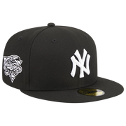 New York Yankees Evergreen Side Patch Black 59FIFTY Mens Fitted Hat