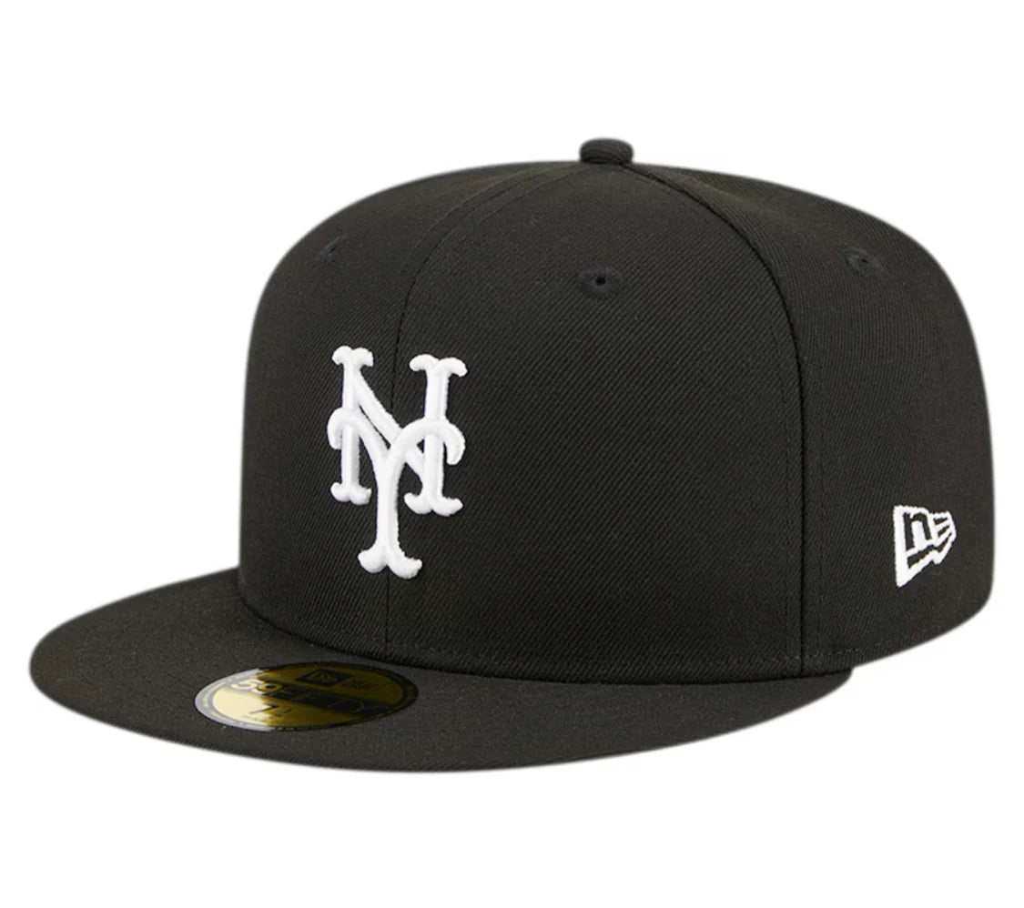 New York Mets 1986 World Series Black New Era 59FIFTY Mens Fitted Hat