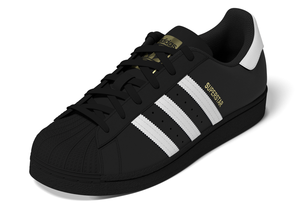 ADIDAS Superstar Junior in Black / White / Gold