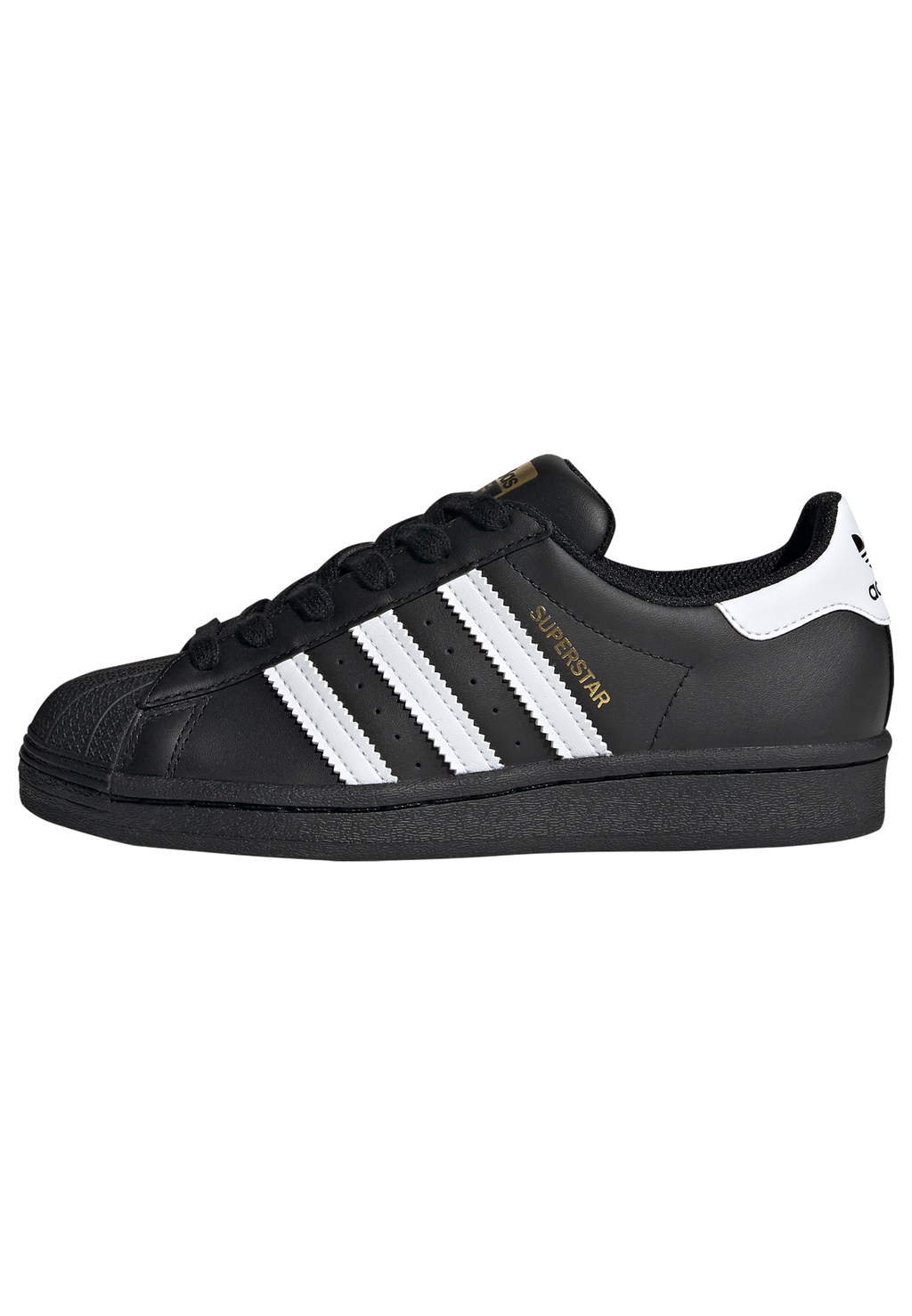 ADIDAS Superstar Junior in Black / White / Gold