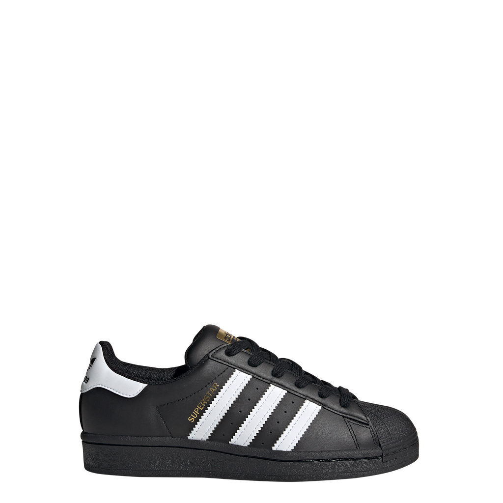 ADIDAS Superstar Junior in Black / White / Gold