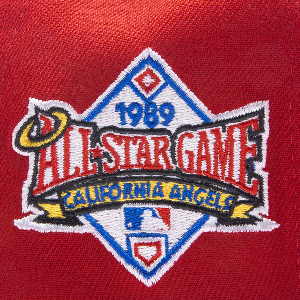 Los Angeles Angels '89 All-Star Game Red New Era X Just Don 59FIFTY Mens Fitted Hat