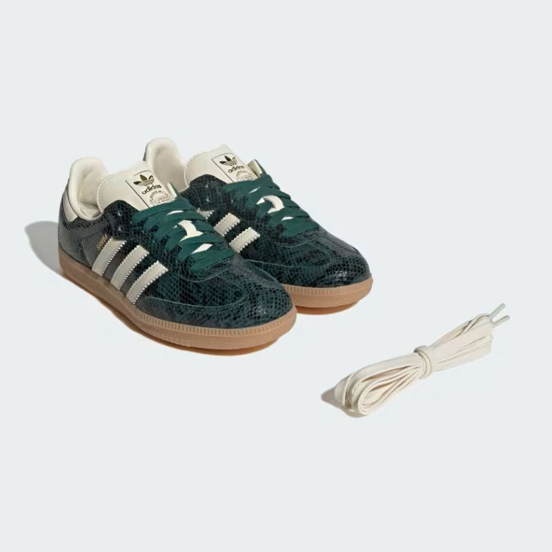 Adidas Samba OG W (Cream White / Cream White / Collegiate Green)
