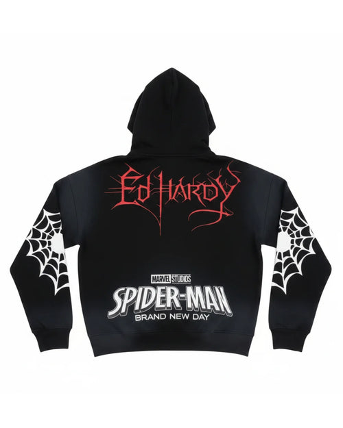 Ed Hardy Heart Web Boxy Zip Hoodie