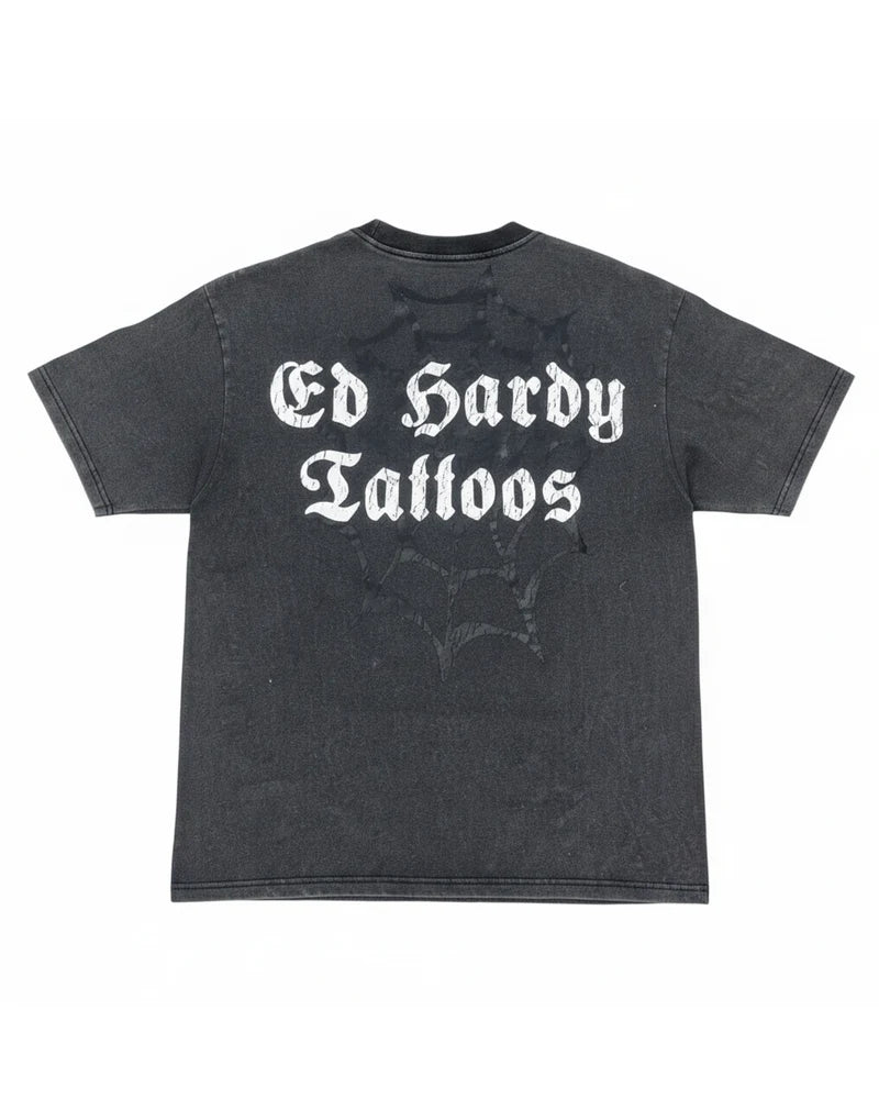 Ed Hardy Flame Web Boxy Tee