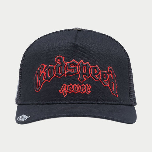 Godspeed GS Forever Trucker Hat (Black/Red)
