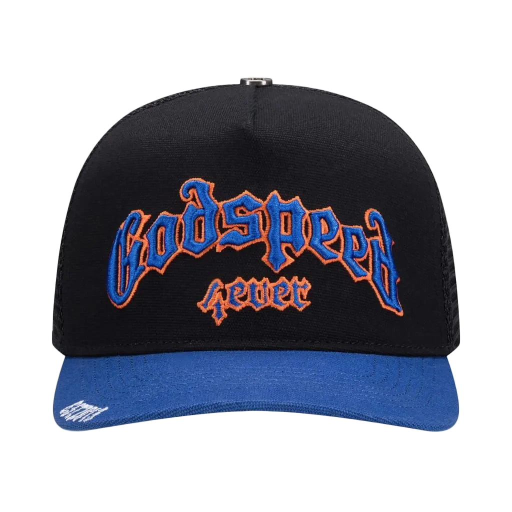 Godspeed GS Forever Trucker Hat (Black/Blue/Orange)