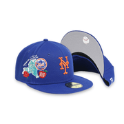 [ 60224647 ] New York Mets City Cluster Blue Men's MBL 59FIFTY Fitted Hat