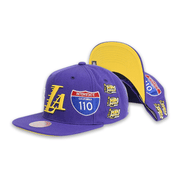 [JS19289PURPLE] LA Lakers Champ Patch Men's Snapback