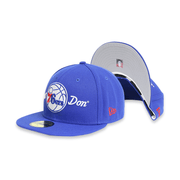 [60229019] x Just Don Philadelphia 76ers Blue 59FIFTY Men's Fitted Hat