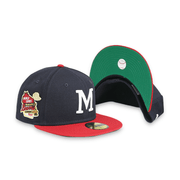 [60244526] Milwaukee Braves LOGO History Navy '57 WS 59FIFTY Men's Fitted Hat