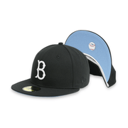 [70645213] Brooklyn Dodgers Men's Black Fitted Hats