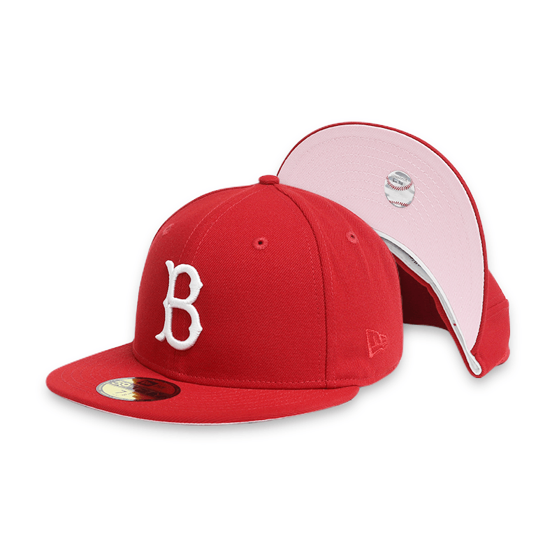 70645214 Brooklyn Dodgers Men s Red Fitted Hats Lace Up NYC