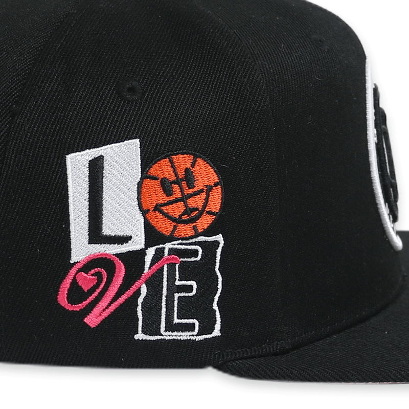 [6HSSSH21228-BNEBLCK] BROOKLYN NETS All Love Snapback