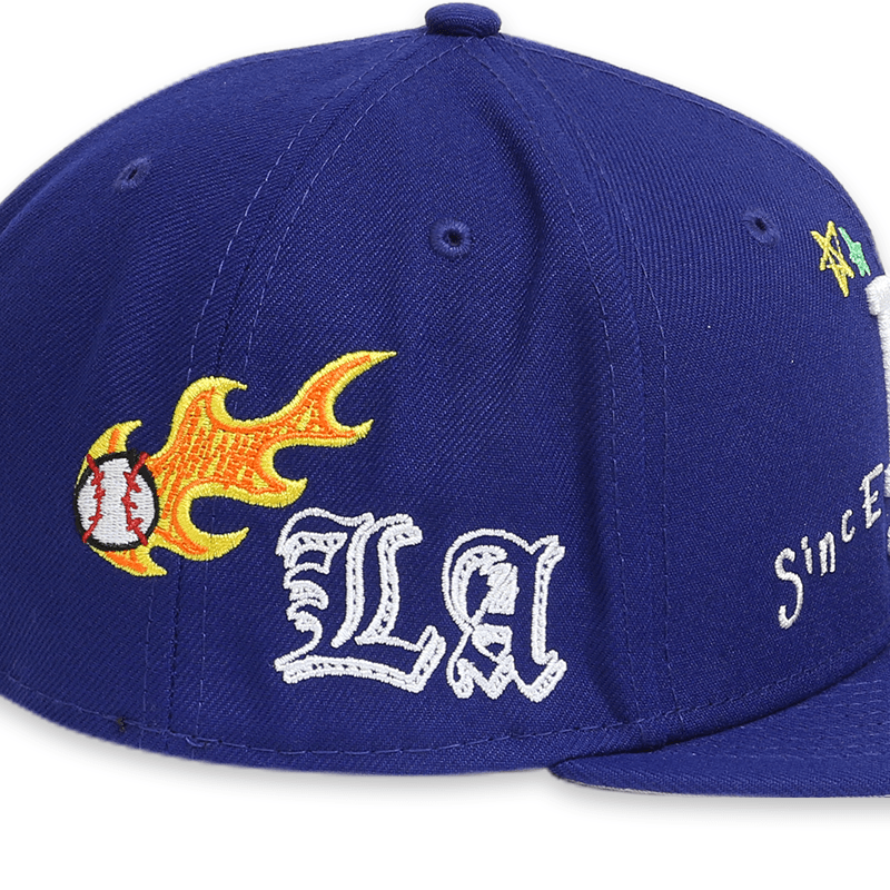 [60243713] Los Angeles Dodgers "Scribble" Blue 59FIFTY Men's Fitted Hat