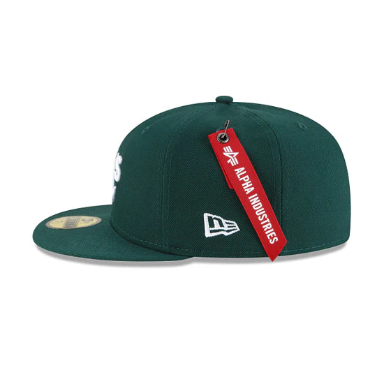 Oakland Athletics "Alpha Industry" Green 59FIFTY Men's Fitted Hat