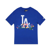[13090886] Los Angeles Dodgers "Blooming" Blue Mens T-Shirts