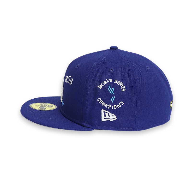 [60243713] Los Angeles Dodgers "Scribble" Blue 59FIFTY Men's Fitted Hat