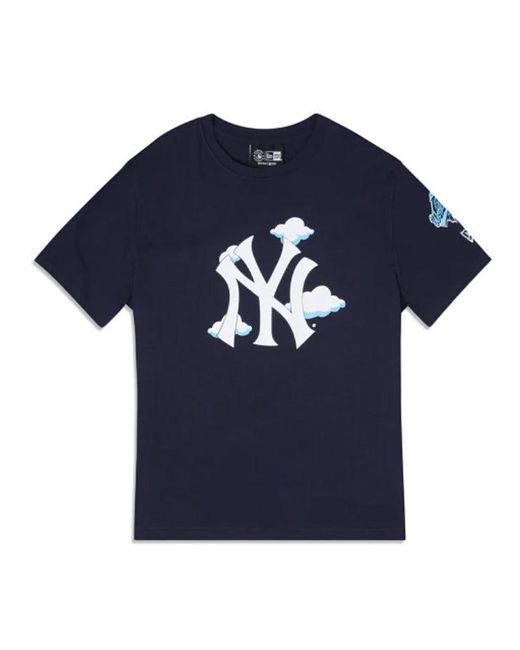 13090926] New York Yankees Cloud Navy Men's T-shirts – Lace Up NYC