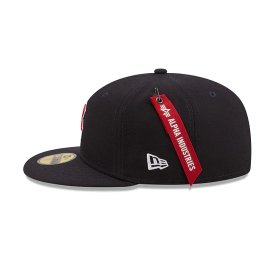 Boston Red Sox "Alpha Industry" Navy 59FIFTY Men's Fitted Hat
