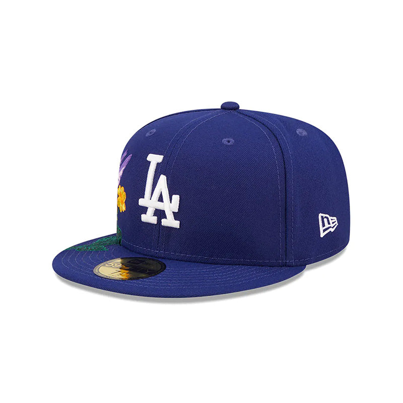 [60243444] Los Angeles Dodgers "Blooming" Blue 59FIFTY Men's Fitted Hat