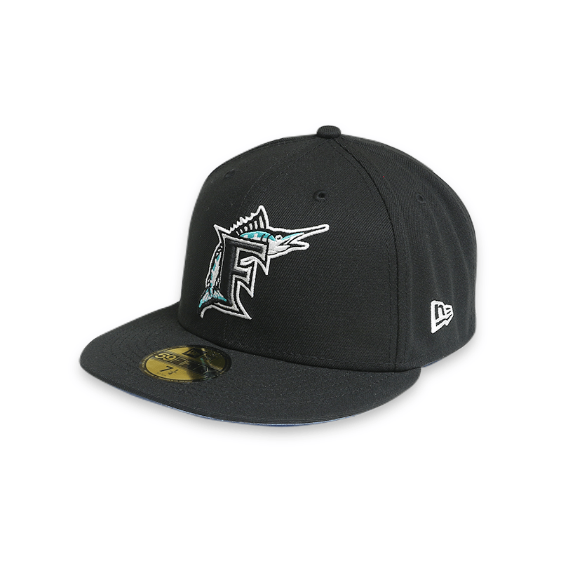 [60243518] Florida Marlins 97 WS "POP SWEAT" Black 59FIFTY Men's Fitted Hat