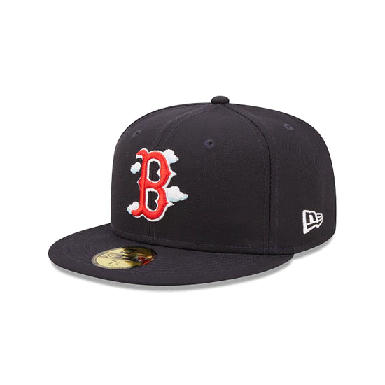 Boston Red Sox '04 World Series Comic Cloud Navy 59FIFTY Men's Fitted Hat