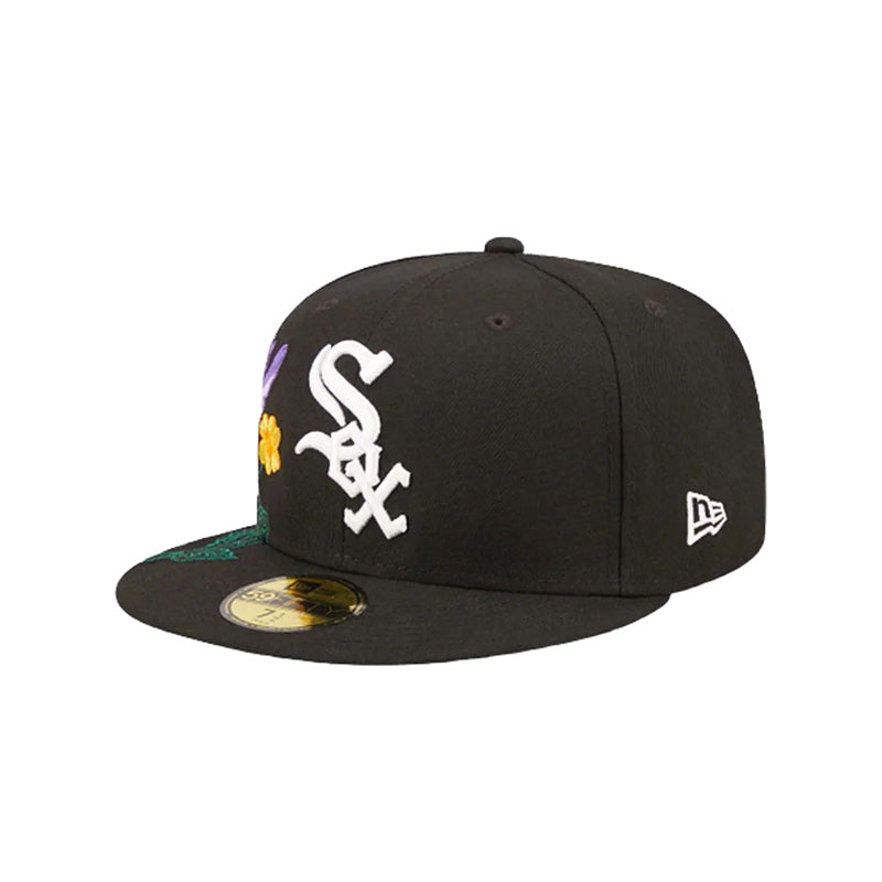 [60243437] Chicago White Sox "Blooming" Black 59FIFTY Men's Fitted Hat