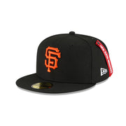 [60194104] San Francisco Giants "Alpha Industry" Black 59FIFTY Men's Fitted Hat