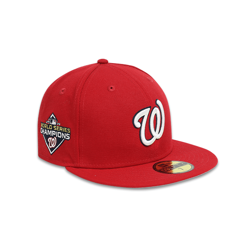 70568503] Washington Nationals WS19 Men's Fitted Hat – Lace Up NYC
