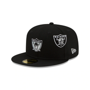 [60188515] Las Vegas Raiders "Just Don" Black NFL 59FIFTY Men's Fitted Hat