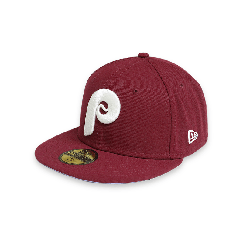[60243502] Philadelphia Phillies "POP SWEAT" WS 80 Burgundy 59FIFTY Men's Fitted Hat