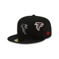 [60188510] Atlanta Falcons "Just Don" Black NFL 59FIFTY Men's Fitted Hat