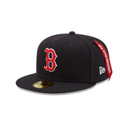 [60194084] Boston Red Sox "Alpha Industry" Navy 59FIFTY Men's Fitted Hat