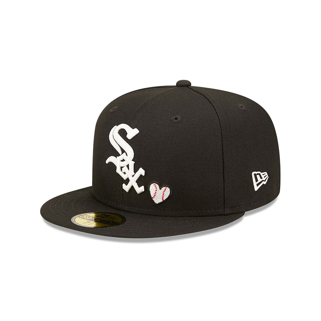 [60243674] Chicago White Sox 05 WS "Team Heart" Black 59FIFTY Mens Fitted Hat