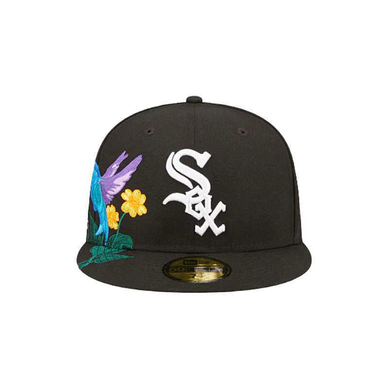 [60243437] Chicago White Sox "Blooming" Black 59FIFTY Men's Fitted Hat