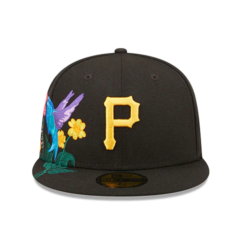 [60243429] Pittsburgh Pirates "Blooming" Black 59FIFTY Men's Fitted Hat