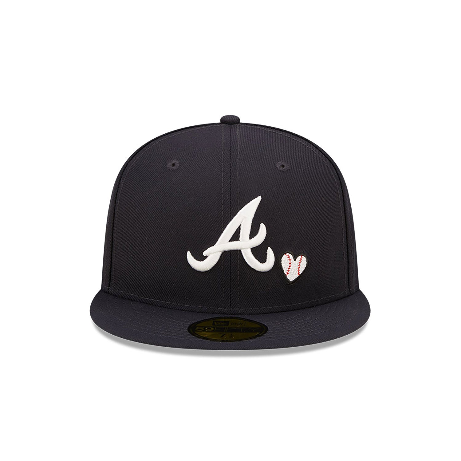 [60243664] Atlanta Braves 95 WS "Team Heart" Navy 59FIFTY Mens Fitted Hat