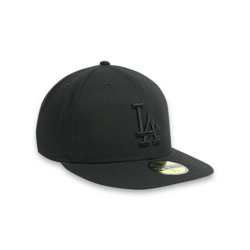 Los Angeles Dodgers Blackout Basic New Era 59FIFTY Fitted Hats