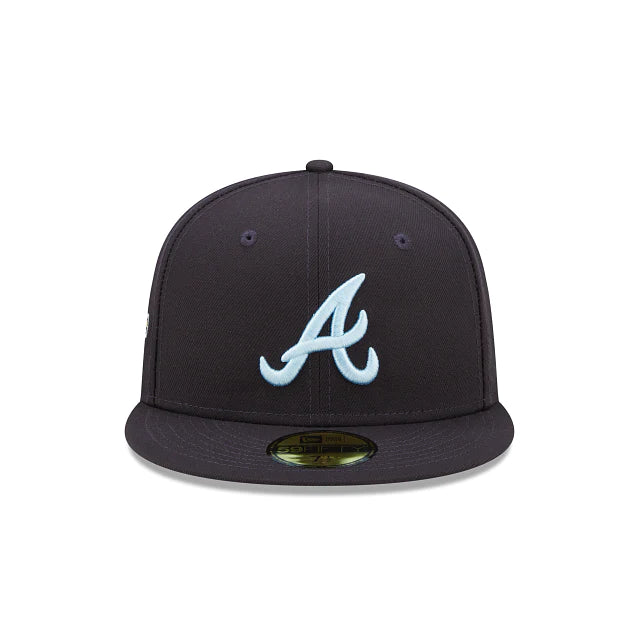 Atlanta Braves 95 World Series Cloud Under Navy 59FIFTY Men's Fitted Hat