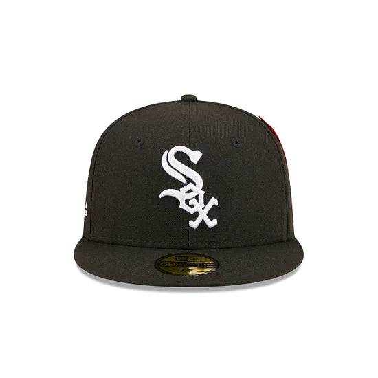 Chicago White Sox "Alpha Industry" Black 59FIFTY Men's Fitted Hat