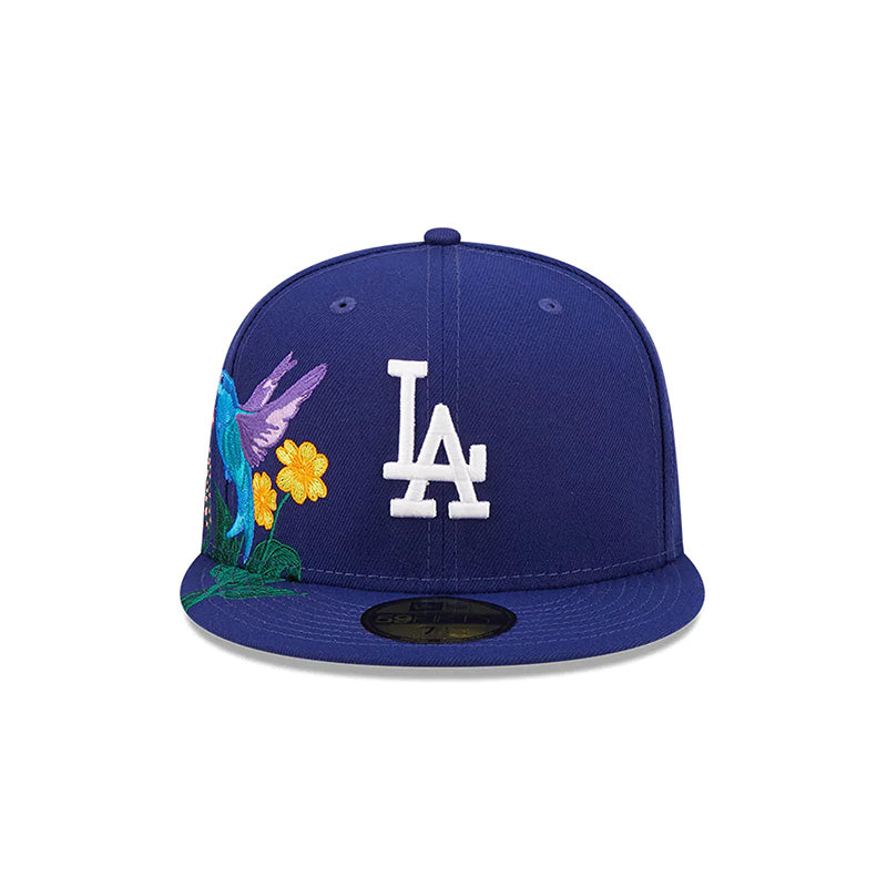 [60243444] Los Angeles Dodgers "Blooming" Blue 59FIFTY Men's Fitted Hat