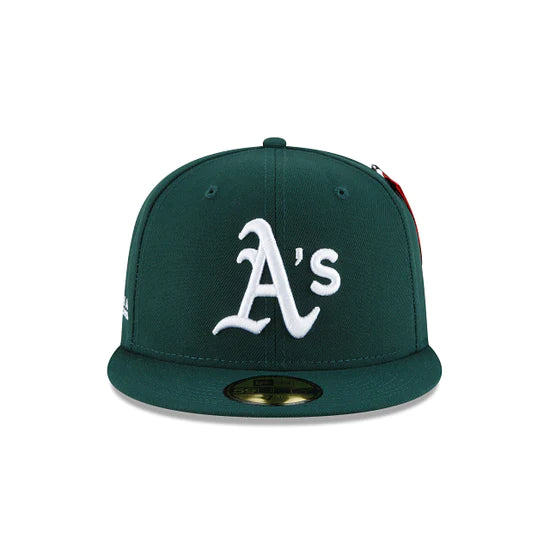 Oakland Athletics "Alpha Industry" Green 59FIFTY Men's Fitted Hat