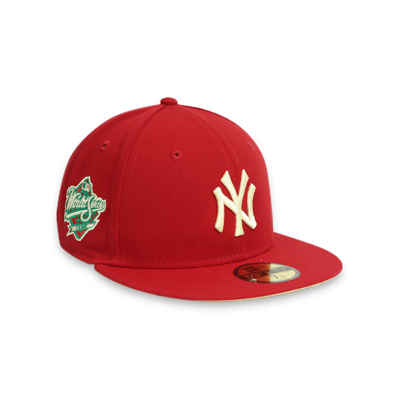 60243841 New York Yankees 99 WS STATE FRUIT Red 59FIFTY Men s Fitted Lace Up NYC